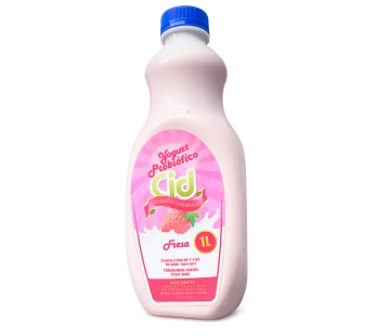 Yogurt Probiótico de Fresa 1 Lt