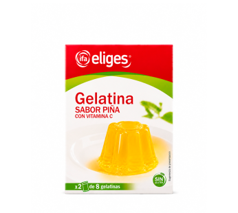 Gelatina de piña (8 porciones )