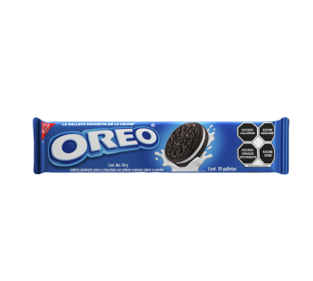 Galletas sándwich sabor a chocolate con relleno cremoso sabor vainilla Oreo 114 g