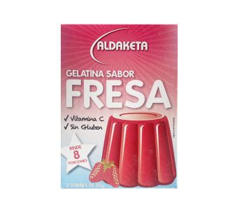 Gelatina de Fresa Aldaketa (8 porciones)